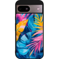 Google Pixel 8a Case Hülle - Silikon schwarz Palms Blue