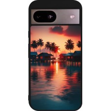Google Pixel 8a Case Hülle - Silikon schwarz Paradies Malediven