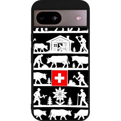 Google Pixel 8a Case Hülle - Silikon schwarz Poya Schweiz 1 schwarz