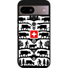 Google Pixel 8a Case Hülle - Silikon schwarz Poya Schweiz 3