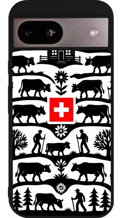 Google Pixel 8a Case Hülle - Silikon schwarz Poya Schweiz 3