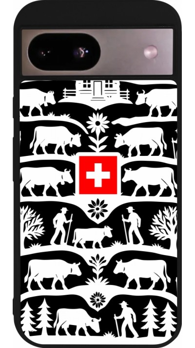 Google Pixel 8a Case Hülle - Silikon schwarz Poya Schweiz 3 schwarz