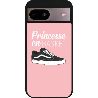 Google Pixel 8a Case Hülle - Silikon schwarz princesse en basket