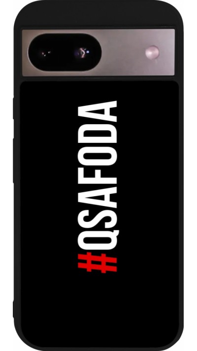 Google Pixel 8a Case Hülle - Silikon schwarz Qsafoda 1