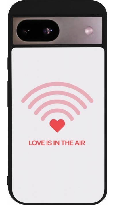 Google Pixel 8a Case Hülle - Silikon schwarz Saint Valentines Day 26 Love is in the air
