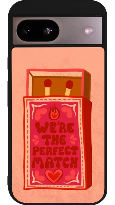 Google Pixel 8a Case Hülle - Silikon schwarz Saint Valentines Day 26 Perfect Match