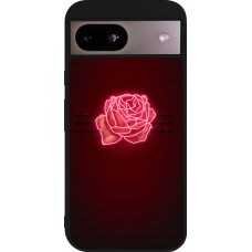Google Pixel 8a Case Hülle - Silikon schwarz Spring 23 neon rose
