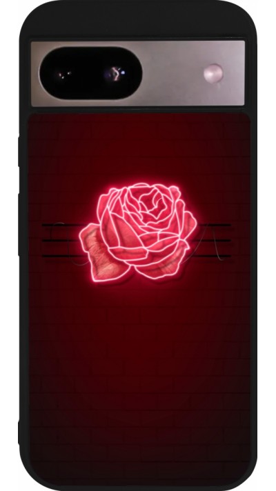 Google Pixel 8a Case Hülle - Silikon schwarz Spring 23 neon rose