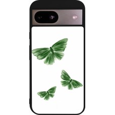 Google Pixel 8a Case Hülle - Silikon schwarz Butterflies Spring 2026