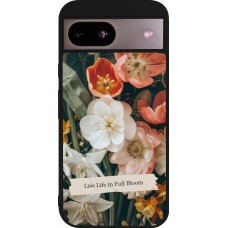 Google Pixel 8a Case Hülle - Silikon schwarz Full Bloom Spring 2026