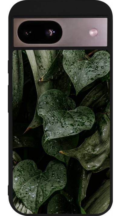 Google Pixel 8a Case Hülle - Silikon schwarz Spring 23 fresh plants