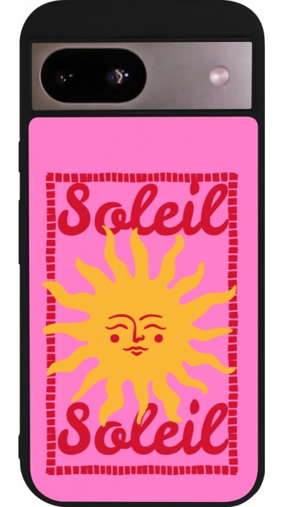 Google Pixel 8a Case Hülle - Silikon schwarz Sun sun 2026