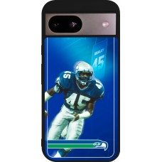 Google Pixel 8a Case Hülle - Silikon schwarz Super Bowl 26 Seattle 1
