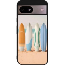 Google Pixel 8a Case Hülle - Silikon schwarz Summer surfboard 2025