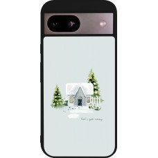 Google Pixel 8a Case Hülle - Silikon schwarz Winter 25 Cosy House