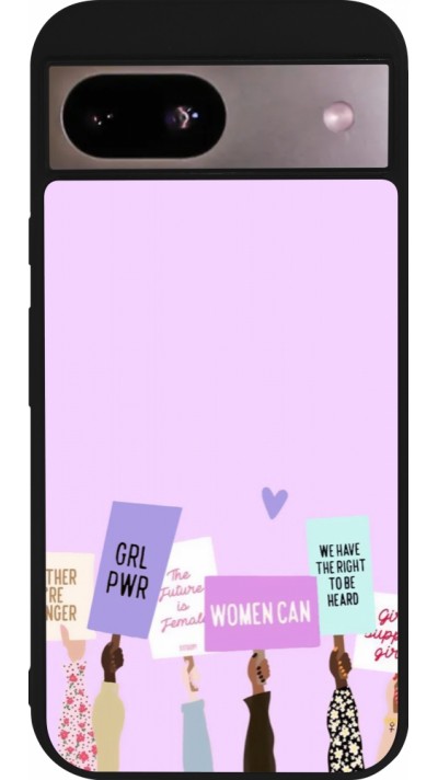 Google Pixel 8a Case Hülle - Silikon schwarz Womens day 2026 9