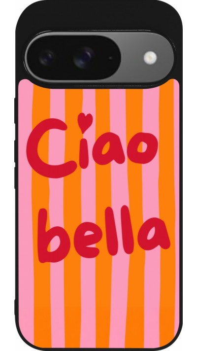 Google Pixel 9 / Pixel 9 Pro Case Hülle - Silikon schwarz Bye Bella 2026