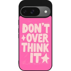 Google Pixel 9 / Pixel 9 Pro Case Hülle - Silikon schwarz Dont over think it 2026
