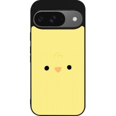 Google Pixel 9 / Pixel 9 Pro Case Hülle - Silikon schwarz Easter 2026 Little chicken