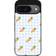 Google Pixel 9 / Pixel 9 Pro Case Hülle - Silikon schwarz Easter 2026 Pattern carrots