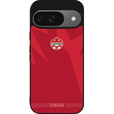 Google Pixel 9 / Pixel 9 Pro Case Hülle - Silikon schwarz Kanada 2026 personalisierbares Fussballtrikot