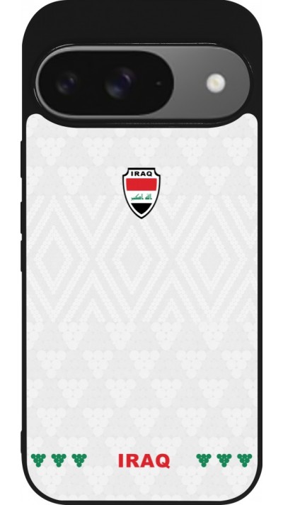Google Pixel 9 / Pixel 9 Pro Case Hülle - Silikon schwarz Irak 2026 personalisierbares Fussballtrikot