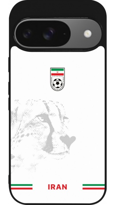 Google Pixel 9 / Pixel 9 Pro Case Hülle - Silikon schwarz Iran 2026 personalisierbares Fussballtrikot