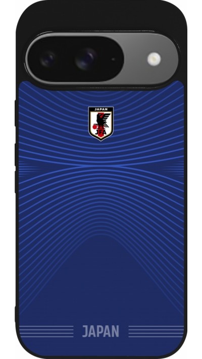 Google Pixel 9 / Pixel 9 Pro Case Hülle - Silikon schwarz Japan 2022 personalisierbares Fussballtrikot