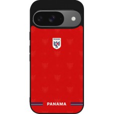 Google Pixel 9 / Pixel 9 Pro Case Hülle - Silikon schwarz Panama 2026 personalisierbares Fussballtrikot