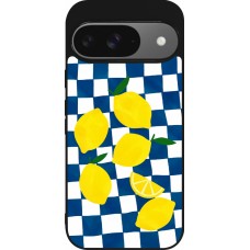 Google Pixel 9 / Pixel 9 Pro Case Hülle - Silikon schwarz Illustration lemons 2026