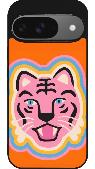 Google Pixel 9 / Pixel 9 Pro Case Hülle - Silikon schwarz Lion colors 2026