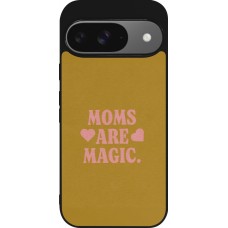 Google Pixel 9 / Pixel 9 Pro Case Hülle - Silikon schwarz Mom 2026 Are Magic