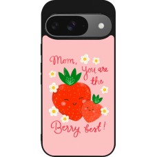 Google Pixel 9 / Pixel 9 Pro Case Hülle - Silikon schwarz Mom 2026 Berry best