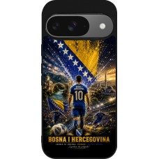 Google Pixel 9 / Pixel 9 Pro Case Hülle - Silikon schwarz Fussball Bosnien und Herzegowina splash 2026