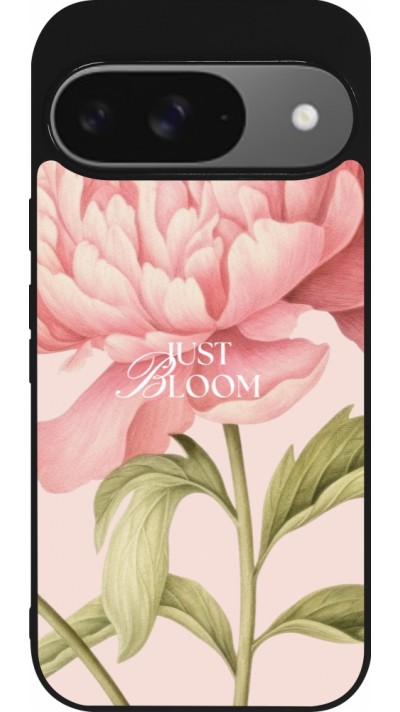 Google Pixel 9 / Pixel 9 Pro Case Hülle - Silikon schwarz Just Bloom 2026