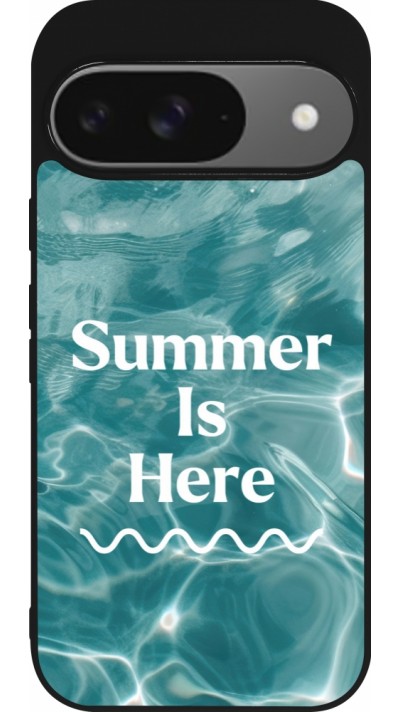 Coque Google Pixel 9 / Pixel 9 Pro - Silicone rigide noir Summer 2025 Summer is here