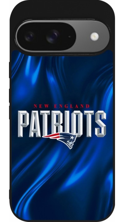 Google Pixel 9 / Pixel 9 Pro Case Hülle - Silikon schwarz Super Bowl 26 Patriots 2