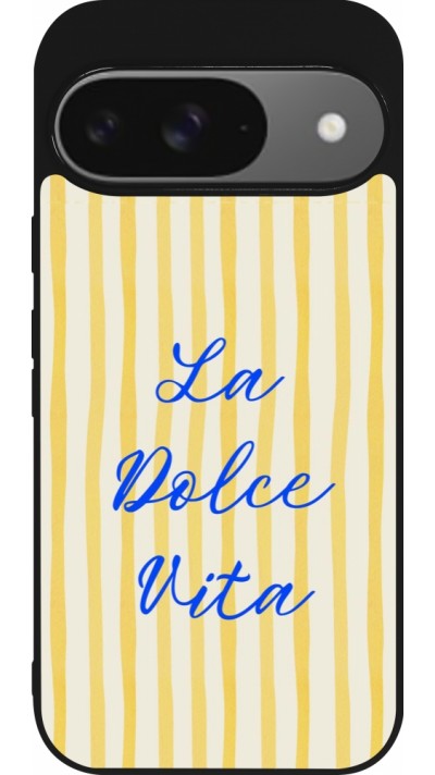 Google Pixel 9 / Pixel 9 Pro Case Hülle - Silikon schwarz The good life 2026