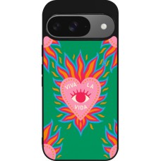 Google Pixel 9 / Pixel 9 Pro Case Hülle - Silikon schwarz Viva la vida 2026