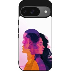 Google Pixel 9 / Pixel 9 Pro Case Hülle - Silikon schwarz Womens day 2026 10