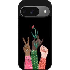 Google Pixel 9 / Pixel 9 Pro Case Hülle - Silikon schwarz Womens day 2026 2