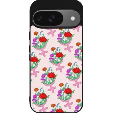 Google Pixel 9 / Pixel 9 Pro Case Hülle - Silikon schwarz Womens day 2026 7