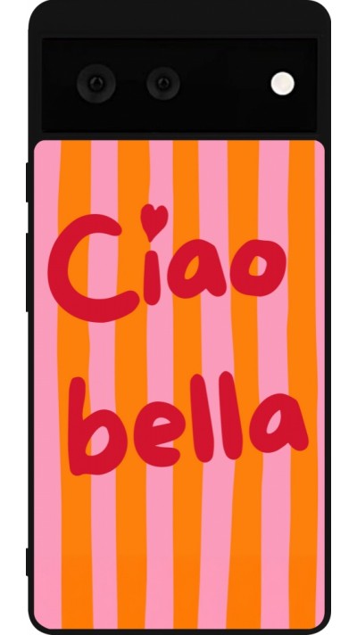 Google Pixel 6 Case Hülle - Silikon schwarz Bye Bella 2026