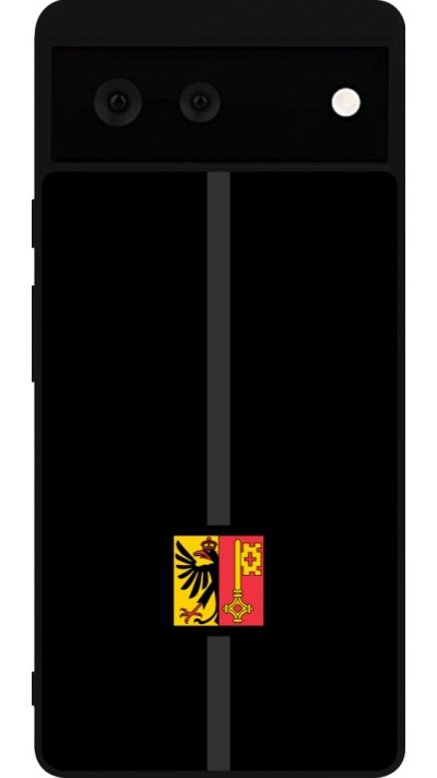 Coque Google Pixel 6 - Silicone rigide noir Canton GE noir