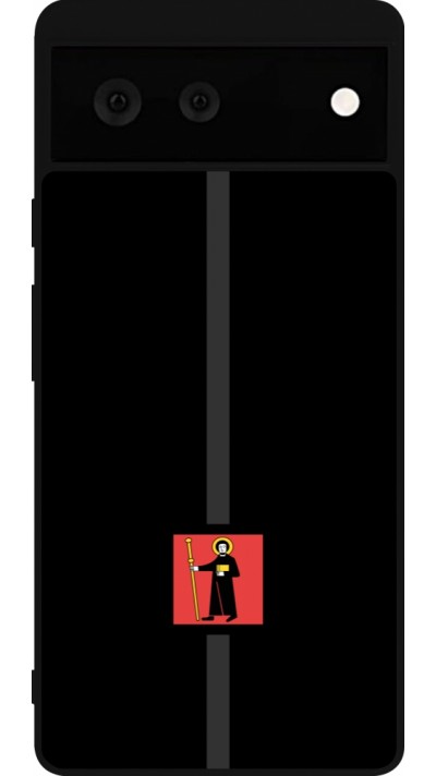 Coque Google Pixel 6 - Silicone rigide noir Canton GL noir