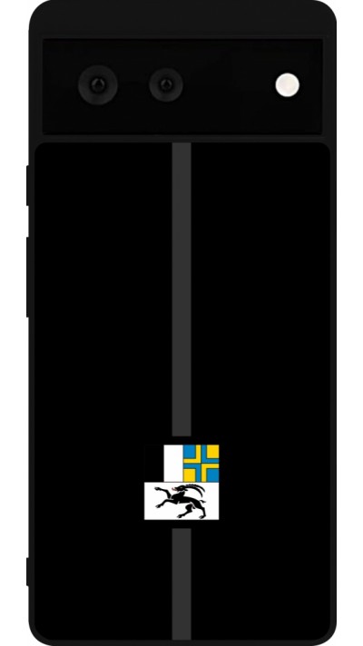Coque Google Pixel 6 - Silicone rigide noir Canton GR noir