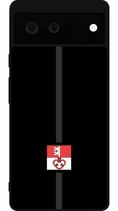 Coque Google Pixel 6 - Silicone rigide noir Canton OW noir