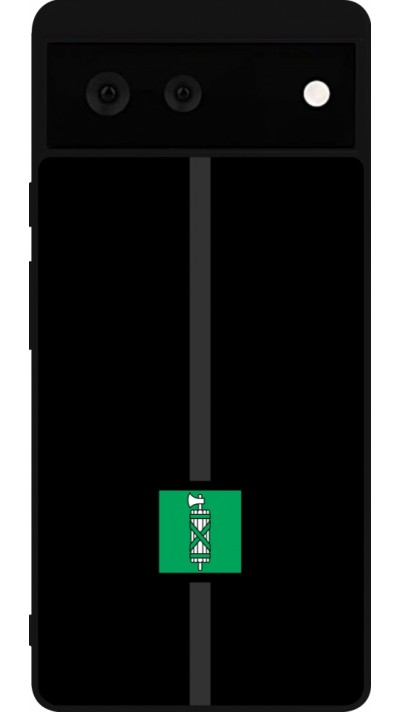 Coque Google Pixel 6 - Silicone rigide noir Canton SG noir