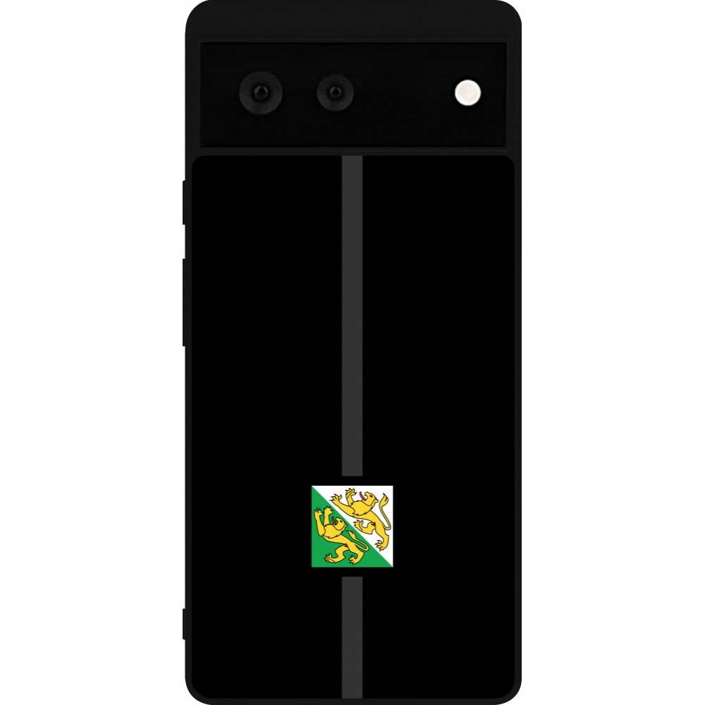 Coque Google Pixel 6 - Silicone rigide noir Canton TG noir