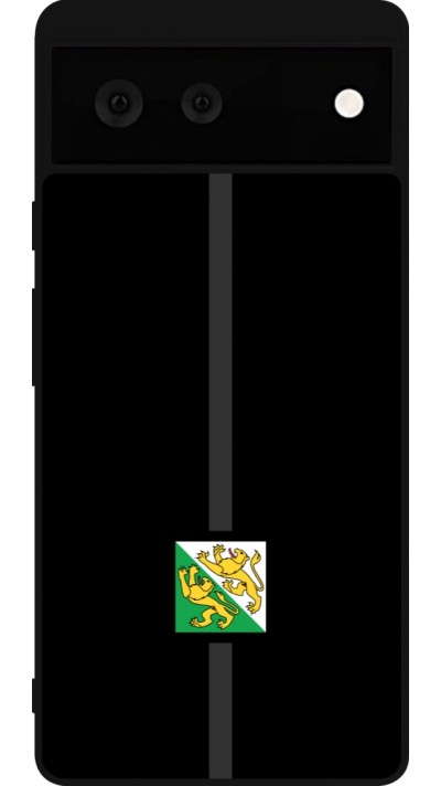 Coque Google Pixel 6 - Silicone rigide noir Canton TG noir